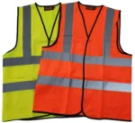 HI-VIS VEST WITH REFLECTIVE TAPE ORANGE OR YELLOW