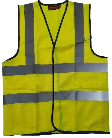 HI-VIS VEST WITH REFLECTIVE TAPE ORANGE OR YELLOW - Image 3