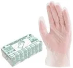 DISPOSABLE LATEX EXAMINATION GLOVES POWDER FREE (100)