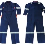 COTTON COVERALLS WITH REFLECTIVE TAPE